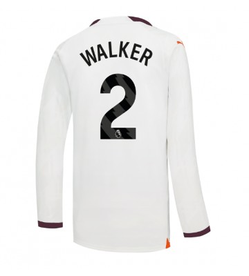 Maillot de foot Manchester City Kyle Walker #2 Extérieur 2023-24 Manche Longue